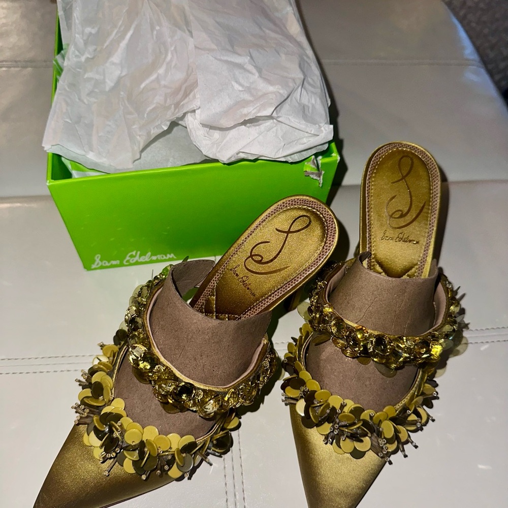 Sam Edelman Athena Pointed Toe Stilettos Dark Pear